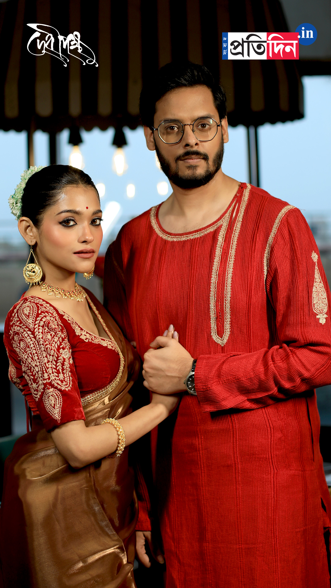 Pujo Fashion with Anusha and Aditya | দশমীর সাজ আর পুজোর খাওয়া-দাওয়া নিয়ে হাজির অনুষা-আদিত্য